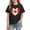 Black, variant on ITSAME T-Shirt for Boys Girls, Heart Print Round Neck Short Sleeve Kids Casual Fashion Loose Pullover Gray Size 5T