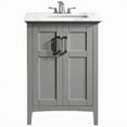 thumbnail image 3 of Winston 24 inch Bath Vanity in Warm Grey with Bombay White Engineered Marble Top, 3 of 3