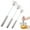 3pcs, variant on Stainless Steel Semi-Automatic Whisk, Stainless Steel Egg Whisk Hand Push Rotary Whisk Blender, Hand Push Mixer Stirrer Tool for Cooking Kitchen Home Egg Milk