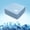 Blue-Standard-12"x12"x5", variant on Cube Pillow - Side Sleeper For Neck And Shoulder Memory Foam Pro With Adjustable Firmness 12"x12"x5"