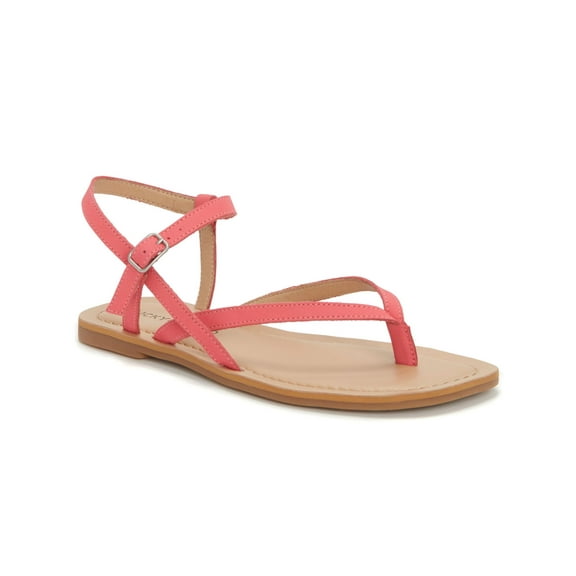 LUCKY BRAND Womens Coral Comfort Strappy Bylee Square Toe Buckle Thong Sandals 9 M