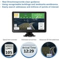thumbnail image 3 of 2025 Newest Car GPS Navigator 5-inch Touch Screen Real Voice prompts Turn Direction Speed Limit Warning car GPS Satellite Navigator, Lifetime Free Update World map, 3 of 8