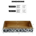 thumbnail image 5 of HANDICRAFTS HOME Moroccan Pattern Inspired Collection, Storage Organizer Decorative Box Multipurpose Gift - Moroccan Grey 12x6x2 inch, 5 of 7