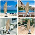 thumbnail image 6 of Patio Umbrella Cover - 210D Waterproof Outdoor Offset Banana Style Umbrella Cover - Fits Cantilever Offset Umbrella 7-11 Feet, 6 of 8