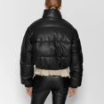 thumbnail image 6 of Women Winter Cropped Puffer Jacket Short Warm Quilted Coat Turtleneck Waterproof Lightweight Outerwear, 6 of 7