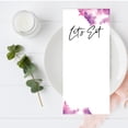 thumbnail image 2 of Koyal Wholesale Ombre Pink Purple Watercolor Printable Wedding Paper Menu Cards for DIY Printer,  52-Pack, 2 of 5