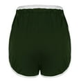 thumbnail image 4 of 2PCS Flexible Training Shorts Solid Color Shorts For Casual Loose Comfy Elastic Waist Yoga Athletic Short Pants Trendy Beach Shorts With Pockets on Clearance,Army Green S, 4 of 6