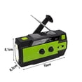 thumbnail image 2 of Emergency NOAA Weather Alert Radio w/Bluetooth Speaker - Hand Crank Solar Radio AM FM, 5000mAh Power Bank, IPX5 Waterproof Radio Portable for Home Camping, SOS, USB Cell Phone Charger, Flashlight, 2 of 2