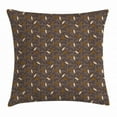 thumbnail image 1 of Cocoa Throw Pillow Cushion Cover, Row Beans Earth Tones Organic Seed Aromatic Drink Food Nature Theme, Decorative Square Accent Pillow Case, 16 X 16 Inches, Pale Coffee Umber Cream, by Ambesonne, 1 of 2