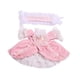 thumbnail image 5 of Vestido de princesa para muñecas perfke con diadema para muñecas de 38 cm Rosa, 5 of 9