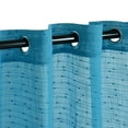thumbnail image 3 of Meteorite Sheer Panel Curtains (Set Of 2), Aquarius, 3 of 4