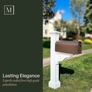 Mayne Manchester Mailbox Arm Mount Black Plastic Mailbox Post