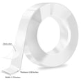 thumbnail image 3 of Nano  Mounting  Tape Double Sided Tape  Removable Clear Two Sided Double  Wall Tape 1.18in*16.4ft, 3 of 7