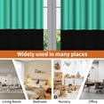 thumbnail image 5 of Lfeey Room Darkening Curtains, 84 inch long Blackout Curtains for Bedrooms, Cyan and Black, 2 Pieces, 5 of 6