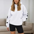 thumbnail image 7 of CAIXIA Forgiven Yahweh Hoodie Sweatshirt Men Women Oversized Fashion Letter Printed Streetwear Hooded Pullover with Pocket,White, 7 of 7