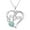 A, variant on YUEHAO Necklaces & Pendants MOM Letter Heart Pendant Mother's Day Birthday Gift Necklace B