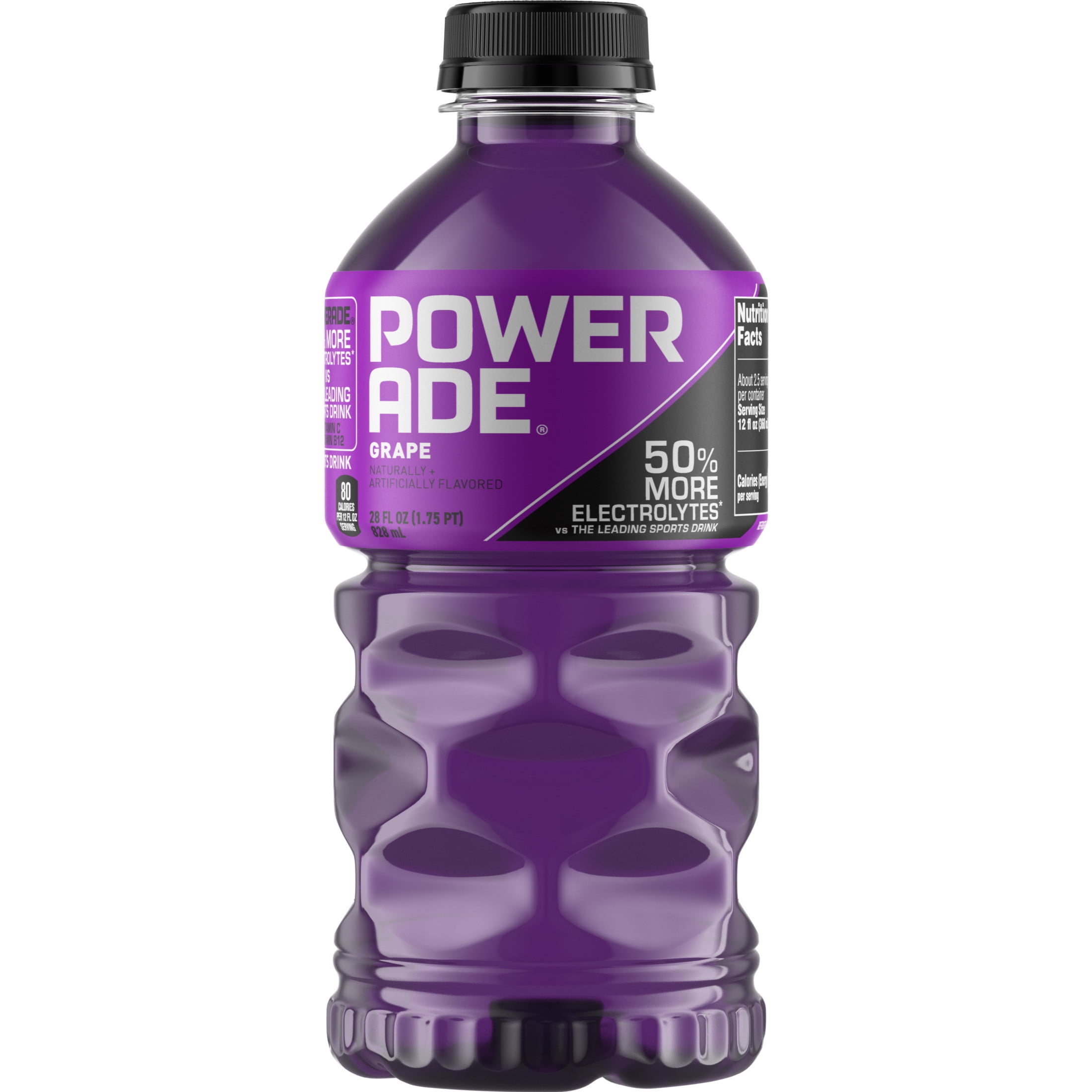 POWERADE Grape Electrolyte Sports Drink Bottle, 28 fl oz