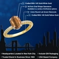 thumbnail image 2 of Gem Stone King 14K Two Tone Gold Brown Tiger Eye and Lab Grown Diamond Engagement Ring for Women | 1.66 Cttw | Oval 9X7MM | Gemstone Birthstone | Size 6, 2 of 6