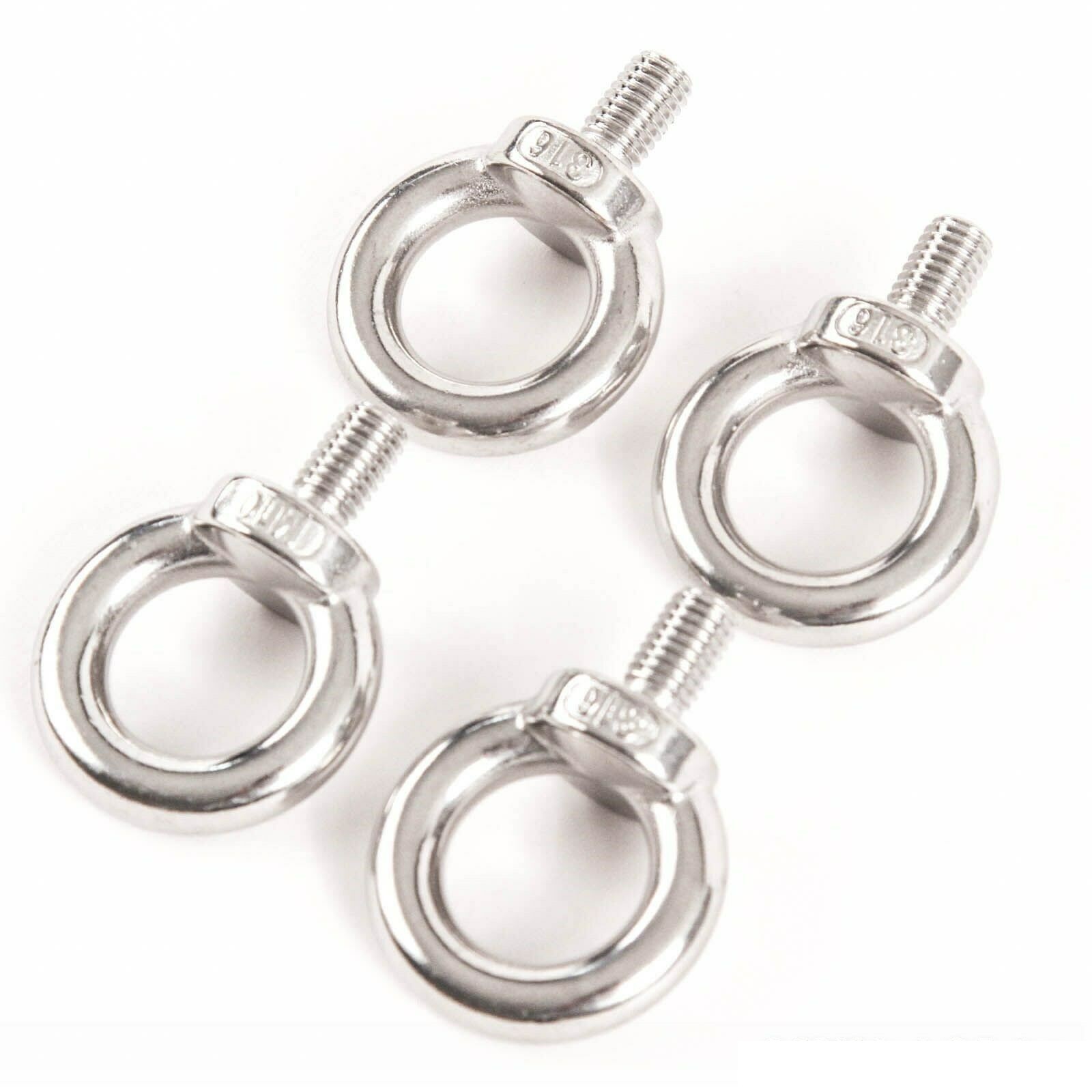 4 Stainless Steel DIN 580 Machine Shoulder Lift Eye Bolt M10 316SS