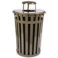 thumbnail image 4 of Witt Industries M3601-DT-BN Receptacle with dome top lid and plastic liner- brown, 4 of 6