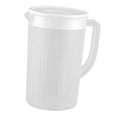 thumbnail image 3 of Pitcher with Lid Fridge Jug Water Jug with Handle for Home Restaurant Juices White, 3 of 8