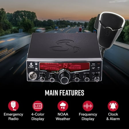Cobra Electronics 29 LX Professional 40-Channel LCD display CB Radio, Black