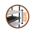 thumbnail image 2 of Certified Adjustable 5-Shelf Resin Rack, 36 x18 x 72-in, 2 of 5