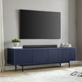 thumbnail image 3 of Henn&Hart 70" Dark Blue MDF/PVC/Metal TV Stand, 3 of 7