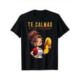 thumbnail image 1 of Black cotton casual t-shirt, fun design, soft fabric, statement shirt, perfect birthday gift, 1 of 8