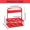 thumbnail image 3 of MOQIN Foldable Beer Bottle Carrier 6 Bottles, Drinks Container for Outdoor BBQ Picnic, Collapsible, Coffee Carrier with Handle Wine, Cocktails, Portable Drink, 3 of 6