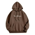 thumbnail image 6 of YaEYa Dear Person Behind Me Graphic Hoodies for Men Funny Novelty Pullover Sweatshirt Xmas Gifts Sincerely Yours Hoodie Brown L, 6 of 7