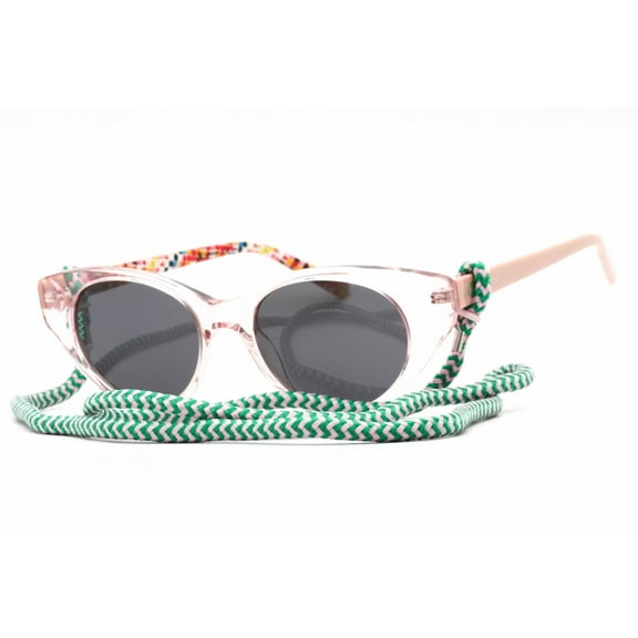 Missoni MMI 0004/S 35J IR Women's Transparent Pink Oval Sunglasses