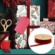 thumbnail image 4 of Rollo de cinta de raso de cinta de de un lado decorativo para regalo de arreglos florales Rojo Zulema Cinta de terciopelo, 4 of 8