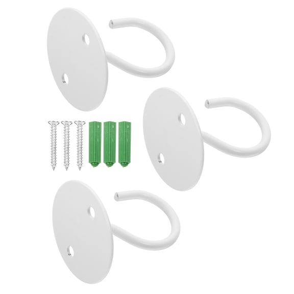 HEALEEP White Iron Ceiling Hook for Hanging Plants, Lights, Decorations