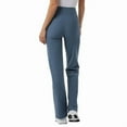 thumbnail image 4 of 32 Degrees Cool Women's High Rise Ribbed Active Yoga Semi-Flare Pant, Blue, X-Large, 4 of 4