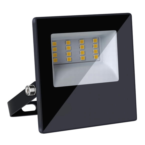 Estevez Reflector LED Flood, 10 Watts, 6500K, Color Negro – A-381-2-CW