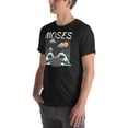 thumbnail image 4 of Moses Parting the Red Sea T-Shirt – Bible Story Graphic Tee in Japanese Woodblock Style | Unisex Christian Tshirt (Vintage Black, M), 4 of 6
