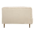 thumbnail image 5 of Ruth Sofa in Ivory Velvet with Gold Tone Metal Legs and 2 Toss Pillows, 5 of 8