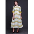 thumbnail image 4 of Bimba Robe Maxi Décontractée Sans Manches à Col en V Imprimée Boho pour Femmes, Très Petite Taille, 4 of 5