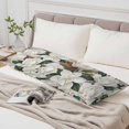 thumbnail image 6 of White Magnolia Blossom Body Pillow Cover 20 x 60 Inch Decorative Pillow Cover Spring Floral Flowers Farmhouse Lumbar Pillowcase Seasonal Rectangle Cushion Case for Couch Sofa Bed Living Room, 6 of 9