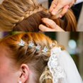 thumbnail image 5 of 30 mini pinzas para el pelo de mariposa (blanco transparente), reutilizables, adecuadas para niños, niñas y mujeres, 5 of 5