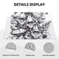 thumbnail image 3 of Yiaed Monochrome Botanical Illustration Print Highly Absorbent Microfiber Kitchen Counter Mat, Dish Drying Pad for Dishes, Utensils, Pots and Pans, Large 18" x 24", 3 of 7