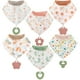 thumbnail image 1 of Baberos tipo bandana para bebés, paquete de 6 con juguetes para la dentición, paquete de 6, 1 of 8