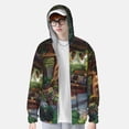 thumbnail image 2 of Balery Charming Garden Patio Sudadera ligera de manga larga con capucha y protección solar UPF 50+ para hombre y mujer, ideal para pesca y running-3X-Large, 2 of 7