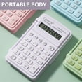 thumbnail image 3 of Mini Scientific Calculator Pocket Size Four Color Calculator with Flip Cover Small Silicone Key Calculators Special Calculators for Examination Students Offices Schools Homes, 3 of 5