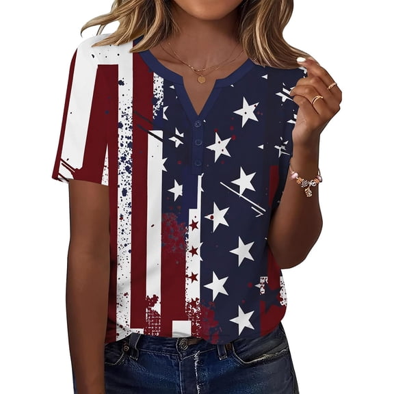 MAIHAN 250th Anniversary Usa Women Patriotic T-Shirt 250 Years Independence Tee Crew Neck Short Sleeve Summer T-Shirt Funny Tshirts Shirts for Women