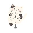 thumbnail image 2 of Reloj de pared con motivo de gato, silencioso, bonito, para escuela, hogar, cocina, hotel, oficina, sala de estar, dormitorio, reloj decorativo con nú, 2 of 8