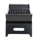 thumbnail image 3 of Parrilla de carbón plegable portátil Parrilla de cocina de acero inoxidable Parrilla de barbacoa de carbón de mesa para acampar al aire libre, 3 of 8