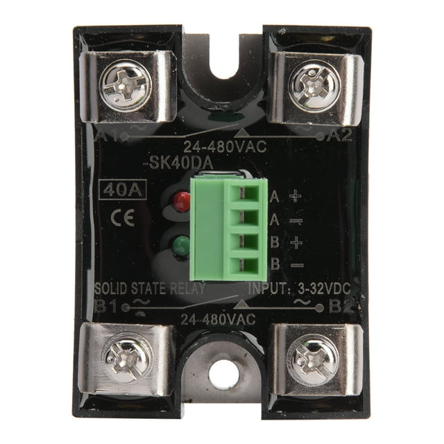 Solid State Relay 3-32VDC Control Current Less Than Or Equal To 20mA DC Control AC Relay BERM Thermostat Temperature Controller 10ABERM-SK10DA,25ABERM-SK25DA,40ABERM-SK40DA