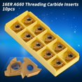 thumbnail image 5 of Caja de 10 piezas de 3/8' 16ER AG60 JAMW insertos rotativos de carburo CNC, 5 of 5